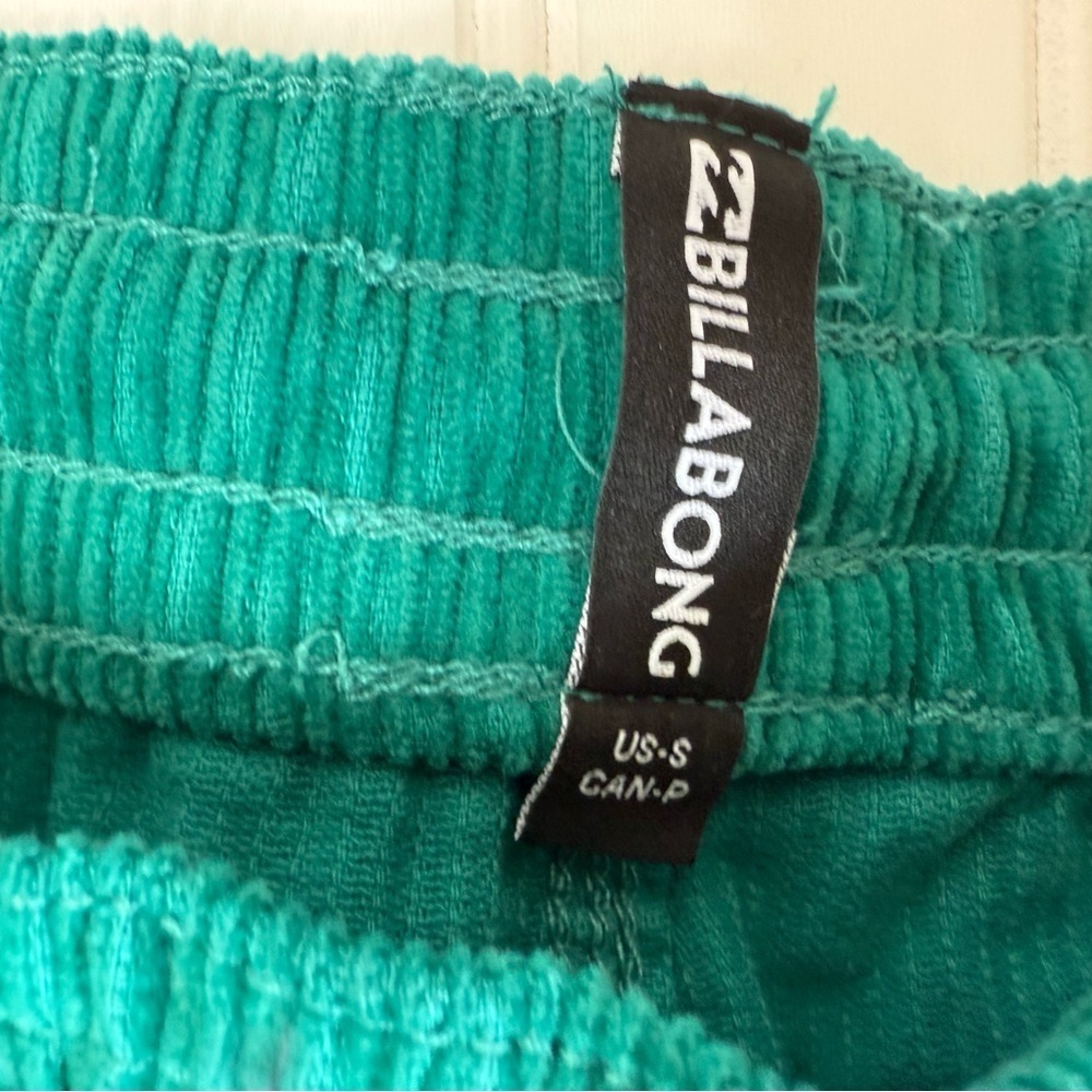 BILLABONG Men's Teal Corduroy Drawstring Mike EW 20 Shorts Small NEW 1020 - Picture 4 of 4